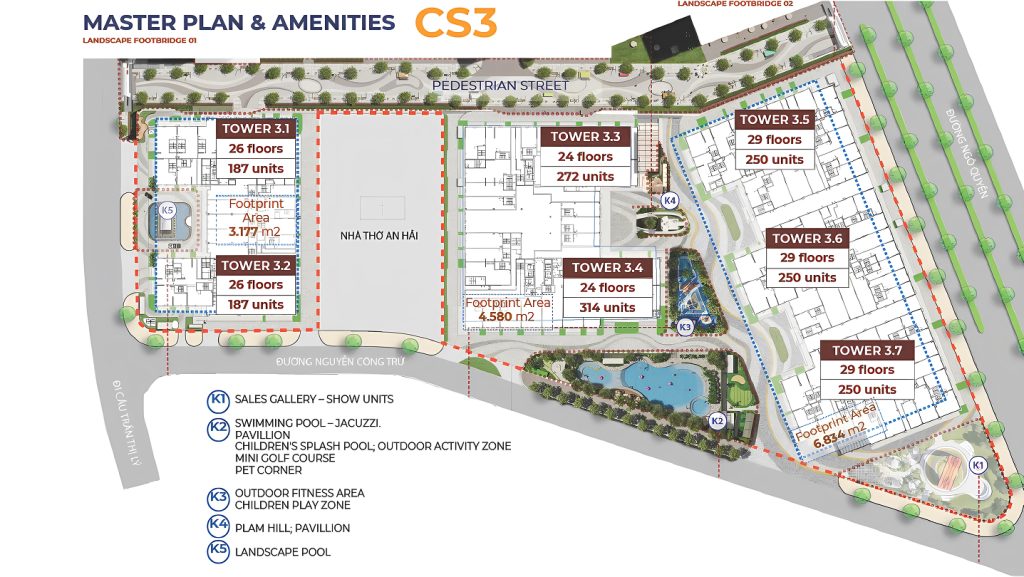 Mặt bằng tổng thể dự án Capital Square 3 Đà Nẵng