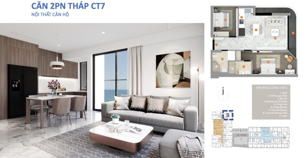 Căn hộ 2PN tại Times Square Đà Nẵng