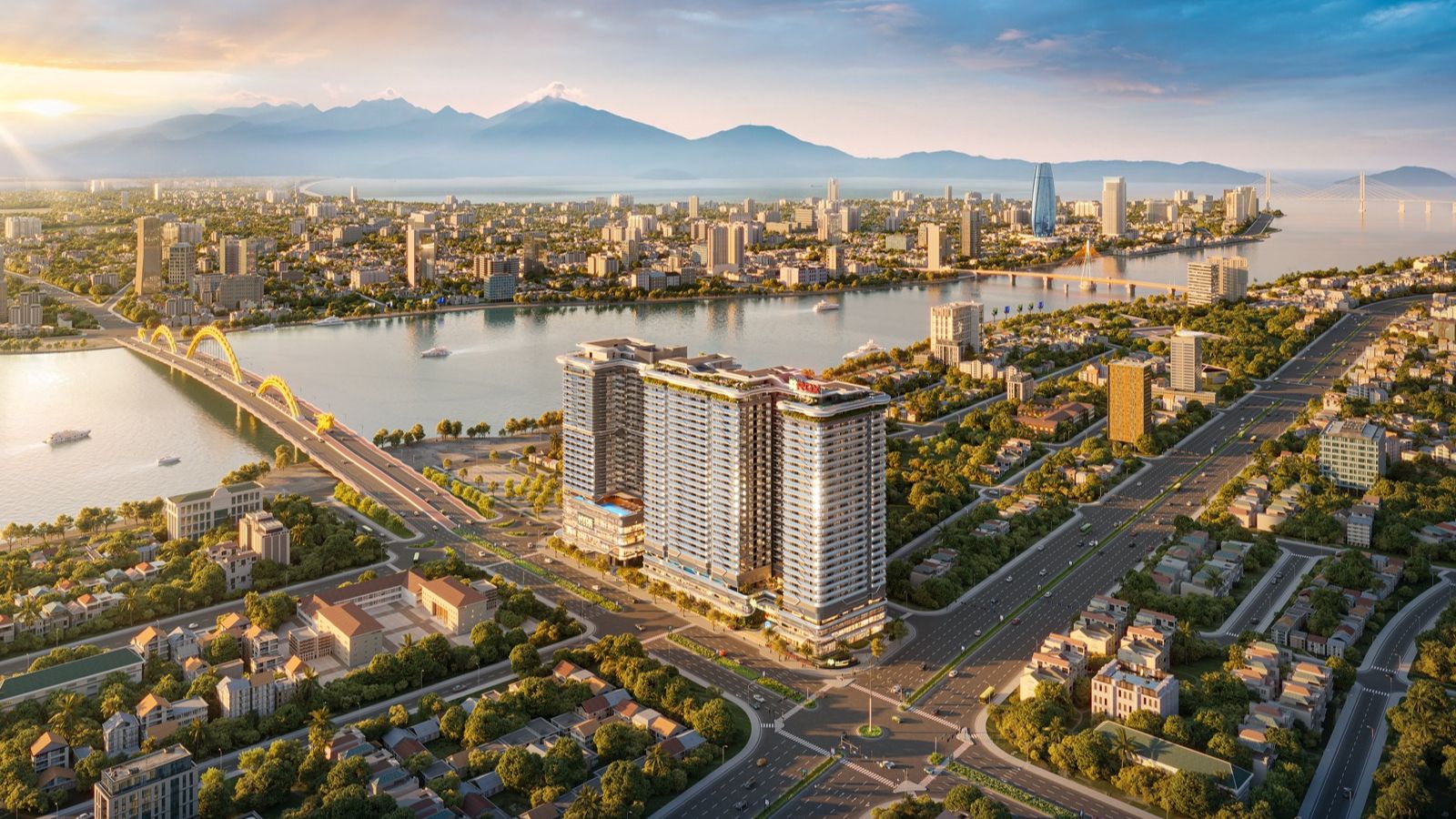 Căn hộ the legend đà nẵng hướng tây bắc