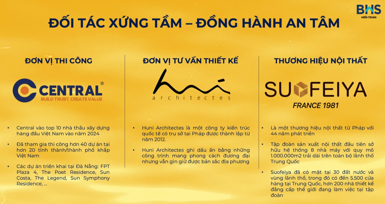 Đối tác đồng hành cùng dự án căn hộ Poet Residence Đà Nẵng