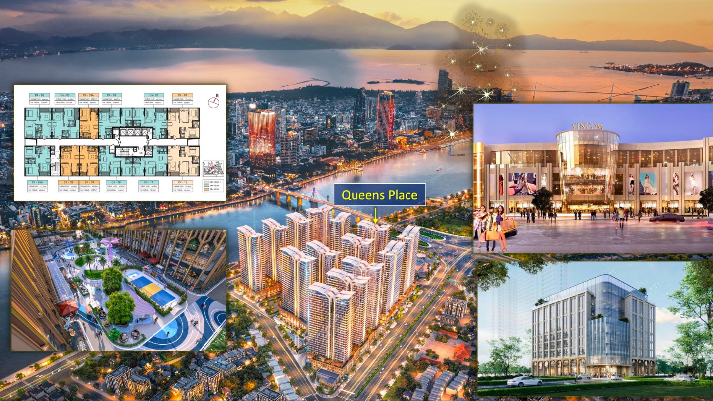 Phối cảnh vị trí tòa Queen Place dự án Capital Square Đà Nẵng