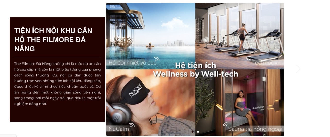 Tiện ích đặc quyền tại The Filmore Đà Nẵng